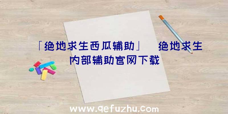 「绝地求生西瓜辅助」|绝地求生内部辅助官网下载